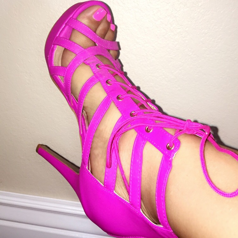 Pink heels